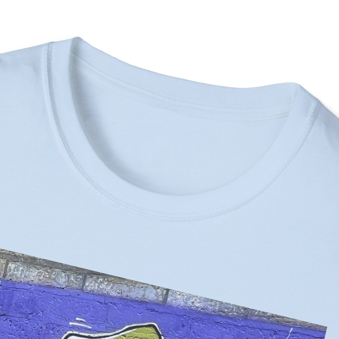 Urban Cartoon Graphic Tee, Unisex Softstyle T-Shirt, Streetwear Fashion Shirt, Fun Gift for Fans, Casual Everyday Wear