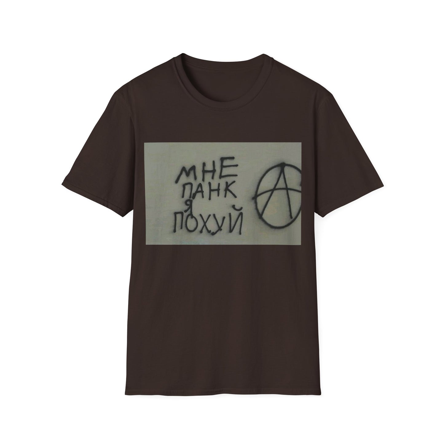 Edgy Anarchist Graphic Tee, Unisex Softstyle T-Shirt, Streetwear Fashion, Casual Wear, Unique Gift for Rebels, Punk Style Top