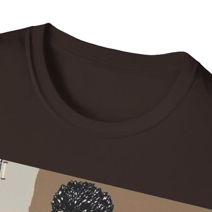 Muscle Man Graphic Tee, Unisex Softstyle T-Shirt, Anime Shirt, Casual Wear, Gift for Him, Gym Enthusiast Tee