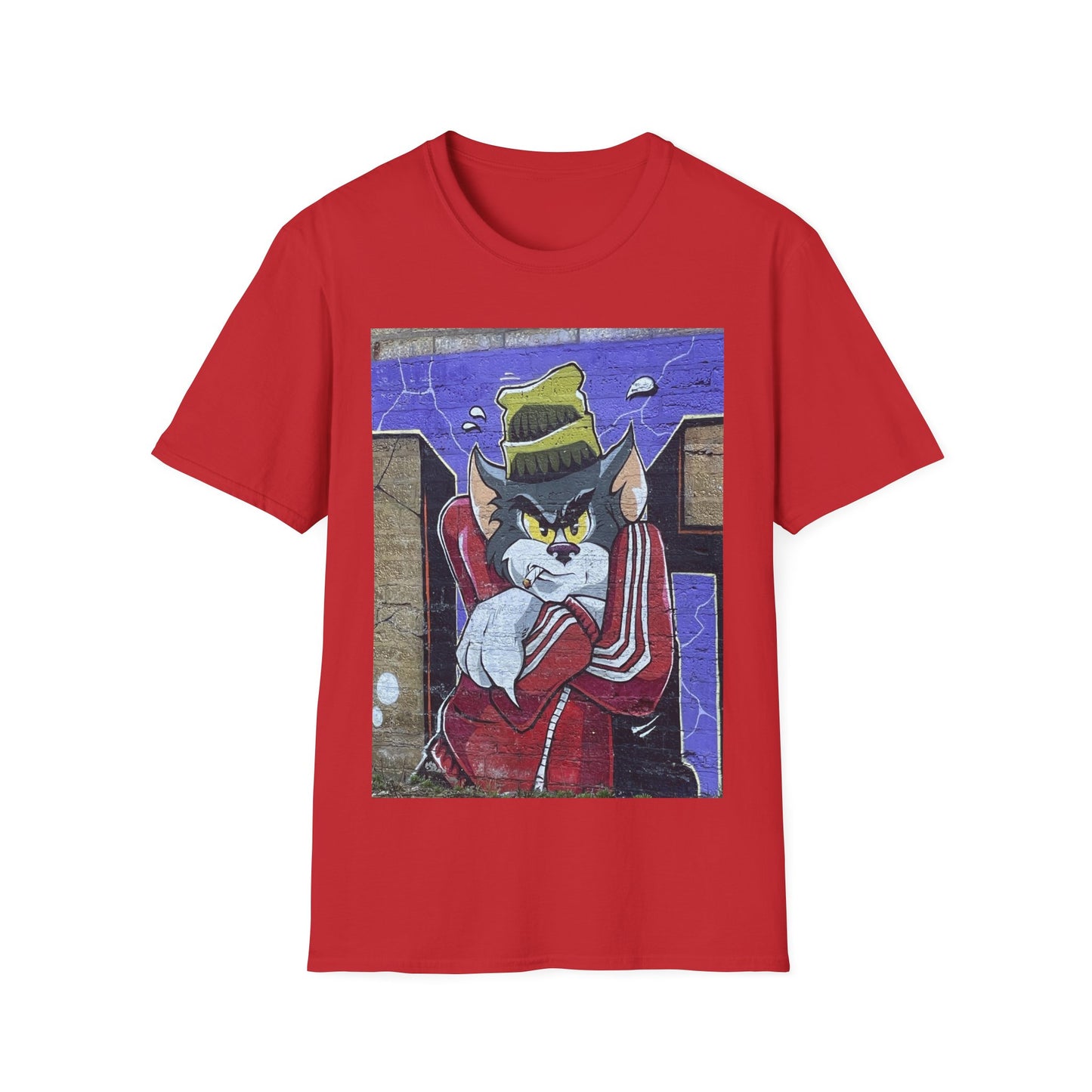 Urban Cartoon Graphic Tee, Unisex Softstyle T-Shirt, Streetwear Fashion Shirt, Fun Gift for Fans, Casual Everyday Wear