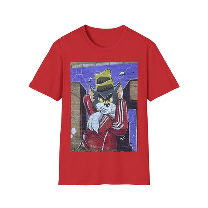 Urban Cartoon Graphic Tee, Unisex Softstyle T-Shirt, Streetwear Fashion Shirt, Fun Gift for Fans, Casual Everyday Wear