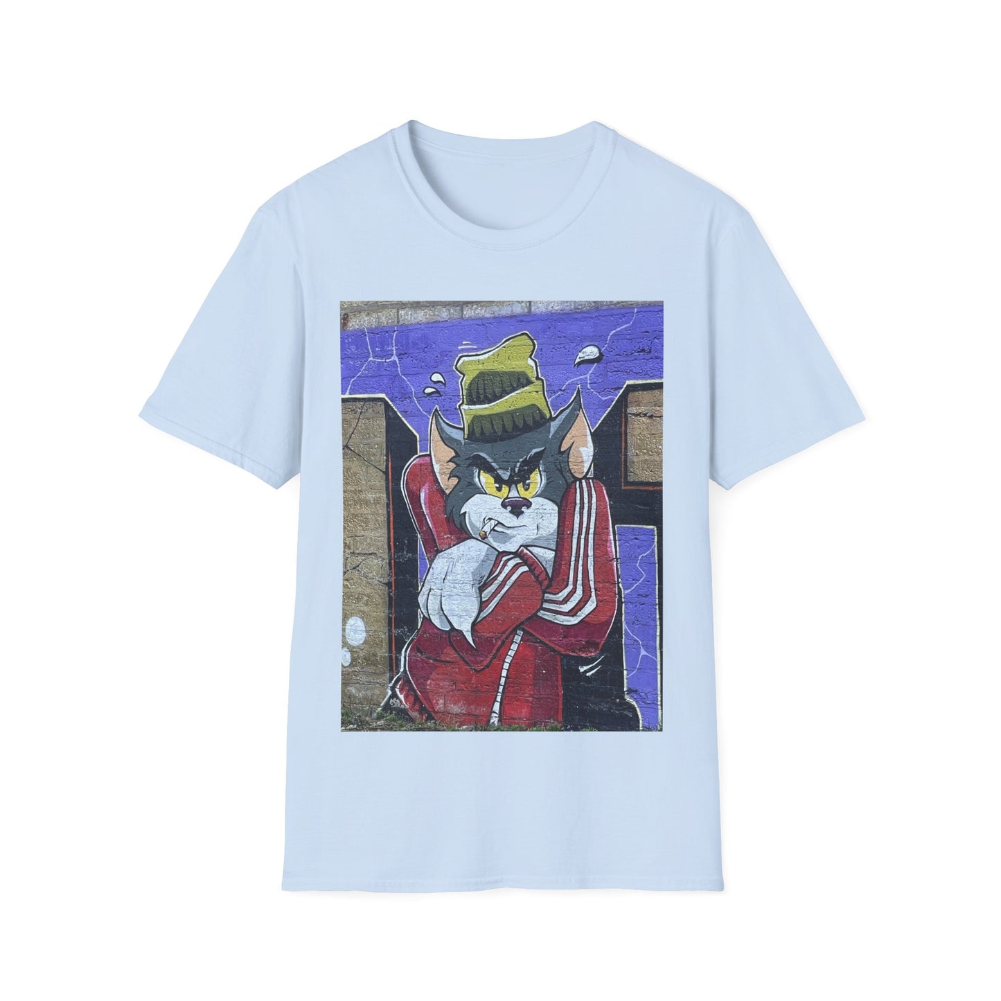 Urban Cartoon Graphic Tee, Unisex Softstyle T-Shirt, Streetwear Fashion Shirt, Fun Gift for Fans, Casual Everyday Wear