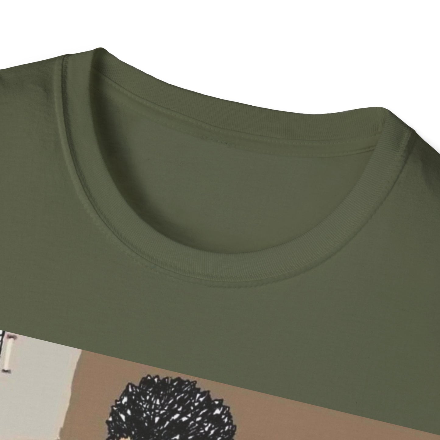 Muscle Man Graphic Tee, Unisex Softstyle T-Shirt, Anime Shirt, Casual Wear, Gift for Him, Gym Enthusiast Tee