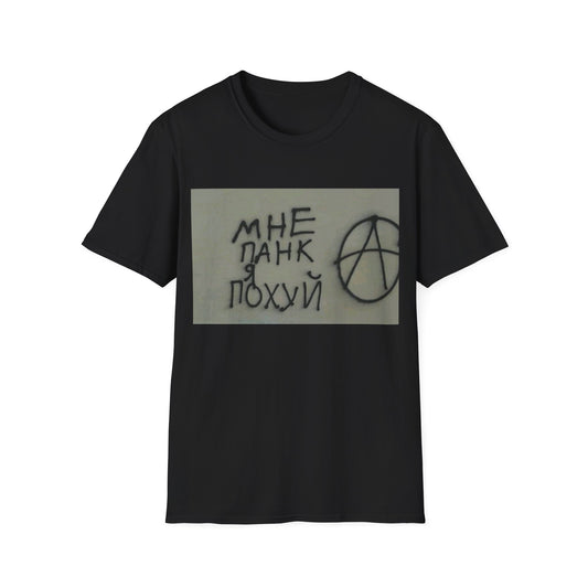 Edgy Anarchist Graphic Tee, Unisex Softstyle T-Shirt, Streetwear Fashion, Casual Wear, Unique Gift for Rebels, Punk Style Top