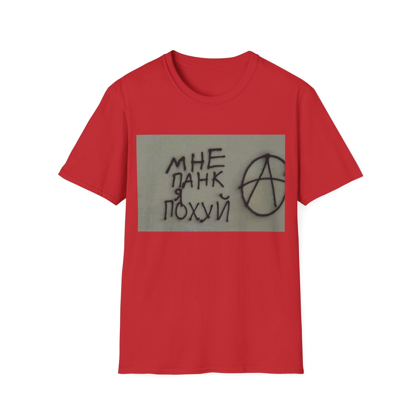 Edgy Anarchist Graphic Tee, Unisex Softstyle T-Shirt, Streetwear Fashion, Casual Wear, Unique Gift for Rebels, Punk Style Top