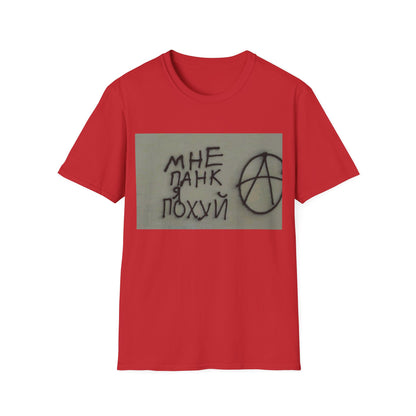 Edgy Anarchist Graphic Tee, Unisex Softstyle T-Shirt, Streetwear Fashion, Casual Wear, Unique Gift for Rebels, Punk Style Top