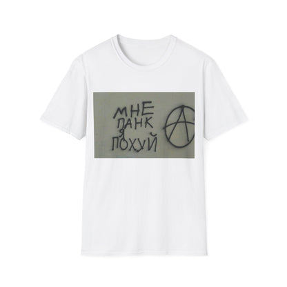 Edgy Anarchist Graphic Tee, Unisex Softstyle T-Shirt, Streetwear Fashion, Casual Wear, Unique Gift for Rebels, Punk Style Top