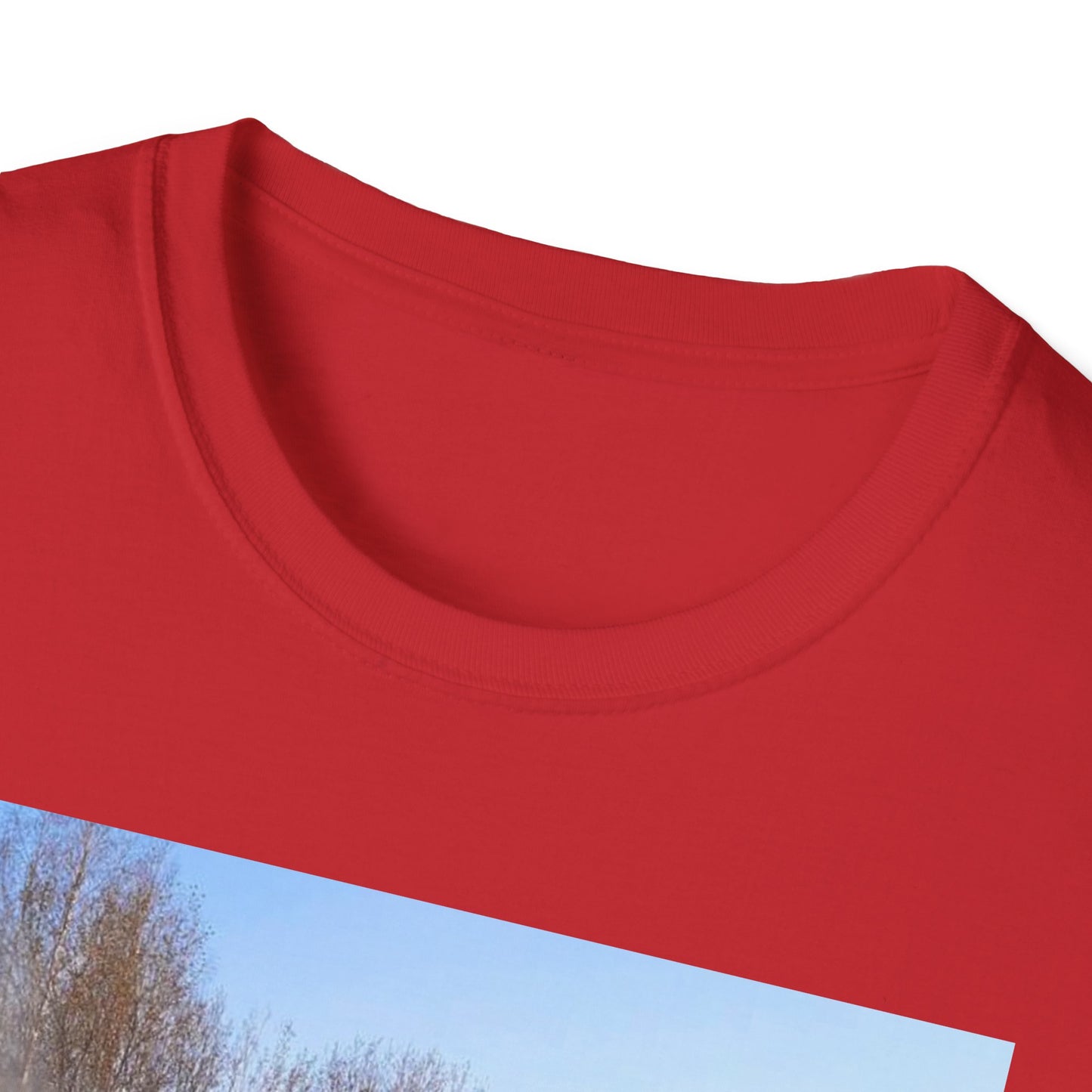 Artistic Fire Scene Unisex T-Shirt, Graphic Tee, Casual Wear, Gift for Firefighters, Summer Style, Men's & Women's Fashion