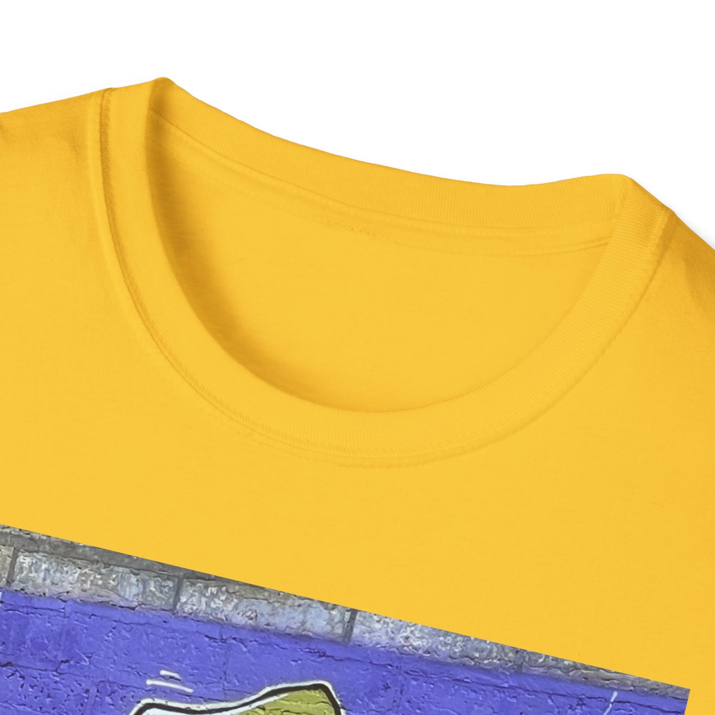 Urban Cartoon Graphic Tee, Unisex Softstyle T-Shirt, Streetwear Fashion Shirt, Fun Gift for Fans, Casual Everyday Wear