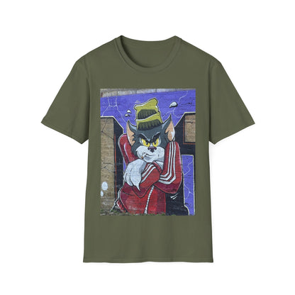 Urban Cartoon Graphic Tee, Unisex Softstyle T-Shirt, Streetwear Fashion Shirt, Fun Gift for Fans, Casual Everyday Wear