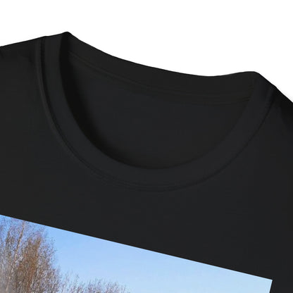 Artistic Fire Scene Unisex T-Shirt, Graphic Tee, Casual Wear, Gift for Firefighters, Summer Style, Men's & Women's Fashion