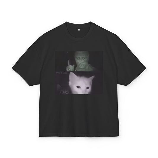Meme Cat & Guy Night Vision Tee
