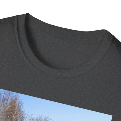 Artistic Fire Scene Unisex T-Shirt, Graphic Tee, Casual Wear, Gift for Firefighters, Summer Style, Men's & Women's Fashion