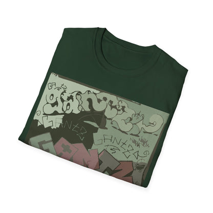 Urban Graffiti T-Shirt, Street Art Tee, Unisex Graphic Shirt, Casual Wear, Gift for Art Lovers, Trendy Streetwear