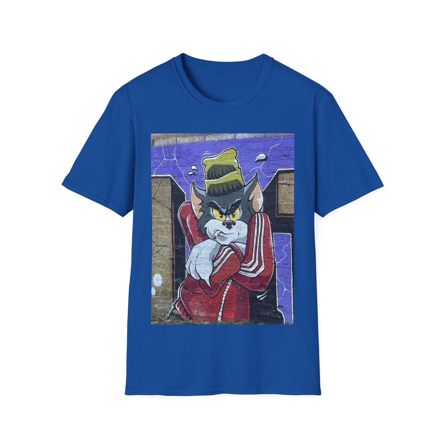 Urban Cartoon Graphic Tee, Unisex Softstyle T-Shirt, Streetwear Fashion Shirt, Fun Gift for Fans, Casual Everyday Wear