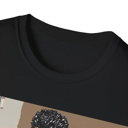 Muscle Man Graphic Tee, Unisex Softstyle T-Shirt, Anime Shirt, Casual Wear, Gift for Him, Gym Enthusiast Tee